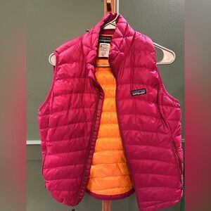 Patagonia Puffy Vest Magenta and Orange